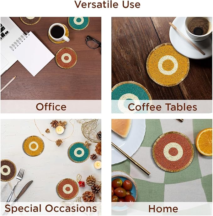 Folkulture Fall Coasters Set of 4 - Image 6