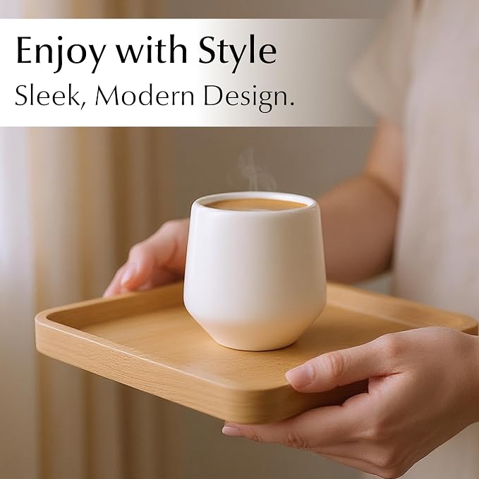 MIAMIO - Espresso Cups Set of 4 / Mug Set, Ceramic - Luxe | Ceramic espresso - Image 2