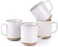 GBhome Coffee Mugs Set of 4, 16 oz White Coffee Cups by GBhome