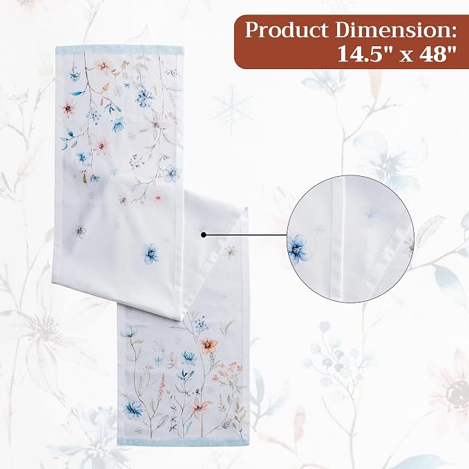 Maison d' Hermine Table Runner 100% Cotton 14.50" x 48" | Table Runners 48 - Image 7