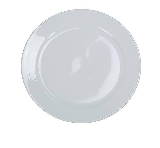 Yanco PA-112 Dinner Plate, 12" Diameter, Porcelain, Super White Color, Pack of 12