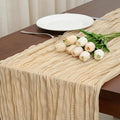 8 Pack Sand Cheesecloth Table Runner 120 Inch Boho Wedding Decor | Cheesecloth by Fixwal