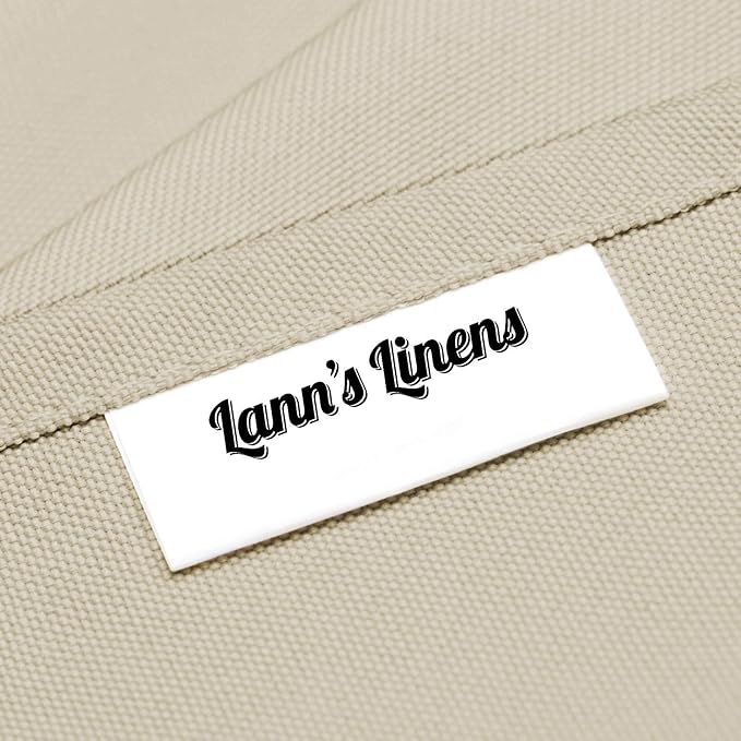 Lann's Linens - 132" Round Premium Tablecloth for Wedding/Banquet/Restaurant - Polyester Fabric Table Cloth - Beige