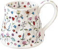 Large Ceramic Coffee Mug Cute Flower by Movlen