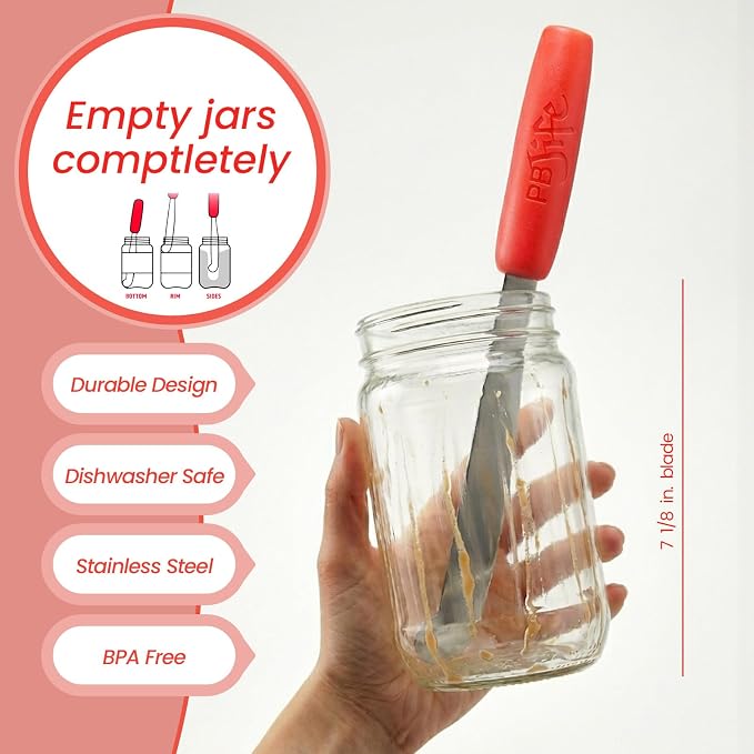 PB-JIFE! The Ultimate PB knife. Stir, and clean the BIG Jars - Image 2