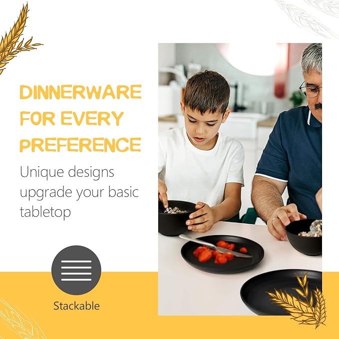 Teivio 32-Piece Plates and Bowls Sets - Image 3