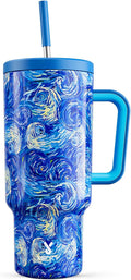 Meoky Tumbler with Handle and Straw by MEOKY