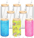 8 Pack 16 Oz Sublimation Snow Globe Tumbler, Snow Globe Cups by Micellwuu