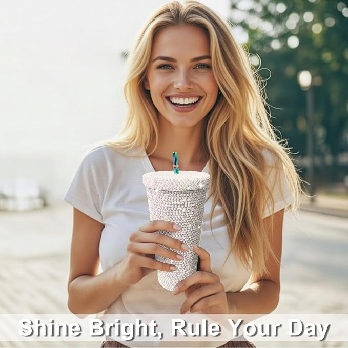 26oz Bling Rhinestone Tumbler - Image 4