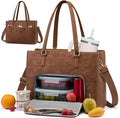 LOVEVOOK Lunch Bag for Women, Work Laptop Tote Bag by LOVEVOOK