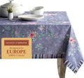 Maison d' Hermine Table Cloth Rectangle Table 100% Cotton 60 x 90 Inches Tablecloth Reusable Decorative for Dining Room Valentines Day Decorations Spring Summer - Sweet Rose Lavender - Country Garden