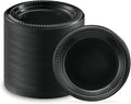 PLASTICPRO 800 PCS Black Plastic Plates Light Weight 6 Inch Plastic Dessert by PLASTICPRO