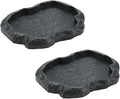 2PCS Tortoise Water Dish Reptile Water Dish Food Bowl | 7.1*5.5*0.8in Reptile by Unknown