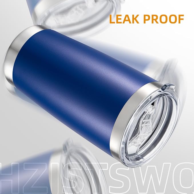 20oz Tumbler Bulk with Lid Stainless Steel Tumblers, 6 Pack | Leak Proof Lid - Image 4