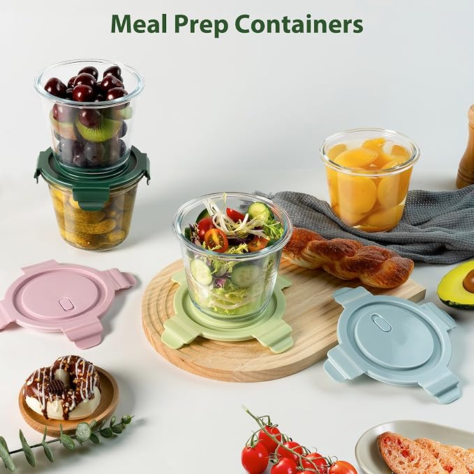 3Cup/23oz Glass Meal Prep Containers - Image 7