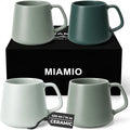 MIAMIO - Coffee Mugs Set of 4, Large - Luxe | Large Ceramic Coffee Mugs by MIAMIO