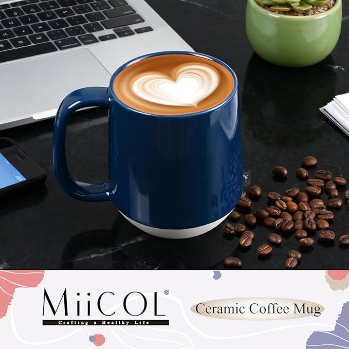 Miicol Ceramic Coffee Mug, 16 oz Large Coffee Cup, Tea Mug - Image 2