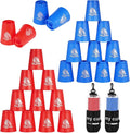 yeesport 24 Sport Stacking Cups Blue/Red Training Set by yeesport