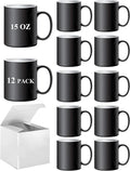 ABBSH Color Changing Mugs, Sublimation Mugs Black Color Changing Coffee Mugs by ABBSH