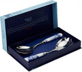 Spode Blue Italian Collection Salad Servers | 2 Piece Spoon and Fork Set | 10 by Portmeirion