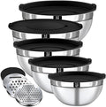 8PCS Mixing Bowls with Lids Set by Boskermeal