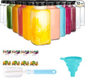 12 Pack 8 oz Glass Juice Bottles by Glxgow