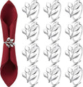 WILLBOND Leaf Napkin Rings Holders Fall Party Napkin Rings by Willbond+Technology+Limited