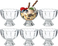 5oz Iced Cream Dessert Bowl, Vintage Footed Tulip Glass Dessert Cups, Cute by JGKYLDZ