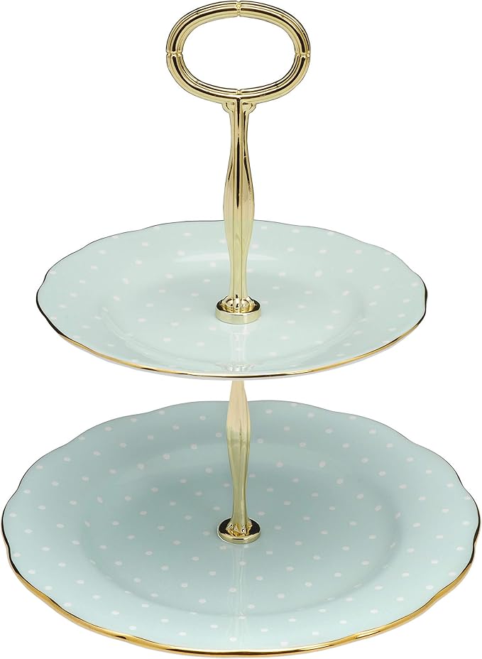 Royal Albert Polka Rose Cake Stand Two-Tier by RoyalAlbert