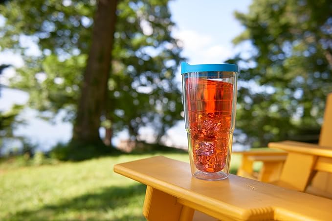 Tervis Made in USA Double Walled Clear & Colorful Lidded Insulated Tumbler Cup - Image 2