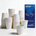 MOUMOULIFE 3 oz Disposable Paper Cups 200 Count, Bathroom Mouthwash Cups by moumoulife