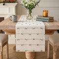 Artoid Mode Sage Green Boho Farmhouse Cotton Woven Table Runner, Seasonal by ArtoidMode