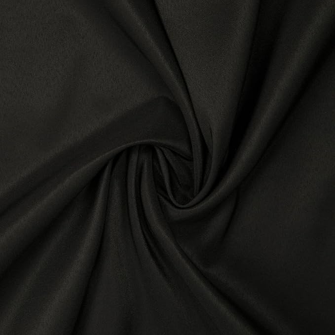 Gee Di Moda Round Tablecloth - 132 Inch Black Round Table Cloth for 72 to 96 Inch Round Tables - Heavy Duty Washable Fabric - for Buffet Table, Holiday Party, Dinner, Wedding & Baby Shower