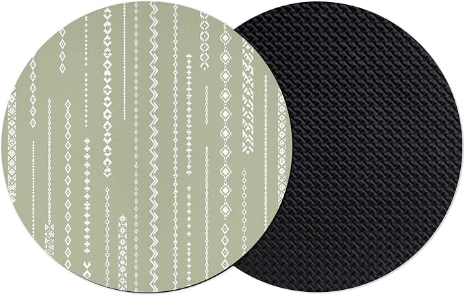 Sage Green Coasters Set of 2, Absorbent Coasters by Unknown