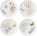 Lenox Butterfly Meadow Herbs Accent Plates, Appetizer Plate Set by Lenox