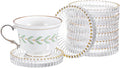Modern Clear Coaster Set of 8 Glass Coasters by Unknown