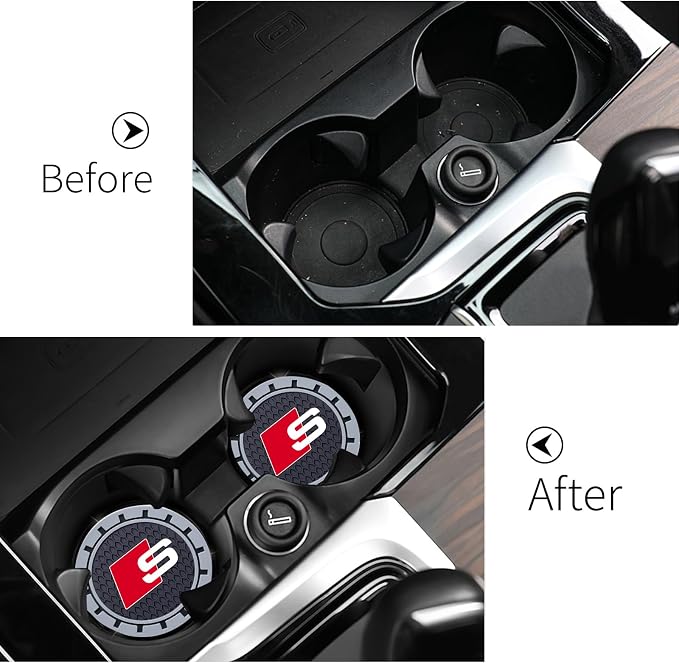 Car Cup Holder Coaster for Audi S Line S1 S2 S3 S4 S5 S6 S7 S8 SQ2 SQ5 SQ7 SQ8 - Image 3