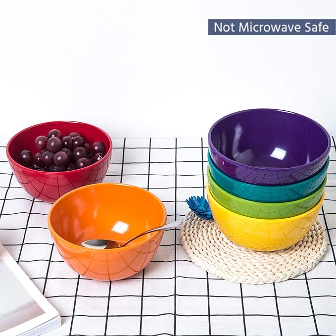 KX-WARE Melamine Bowls set - 28oz 6inch 100% Melamine Cereal/Soup/Salad Bowls - Image 3