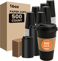 METAPRINT 500 Pack 16 oz Disposable Coffee Cups by METAPRINT