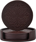Drink Coasters, PU Leather Bar Beer Beverage Coaster by 365park