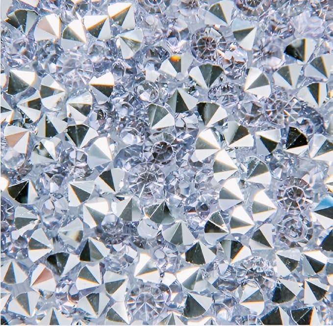 Silver Heat Resistant Square Placemats - Set of 4 with Rhinestone Decor and Sparkly Bling