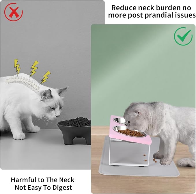 Summark Upgraded Elevated Cat Bowls - Image 2