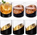 MyGift Whiskey Glasses Set of 6, Modern Cocktail Glasses by MyGiftHome