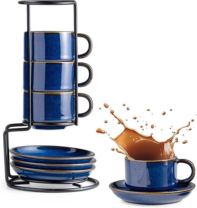 Gomakren 2.5oz Espresso Cups Set of 4 by Gomakren