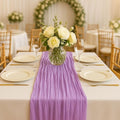 6 Pack Lilac 10FT Purple Cheesecloth Table Runner –120 Inch Boho Gauze Table by HQ-SITE
