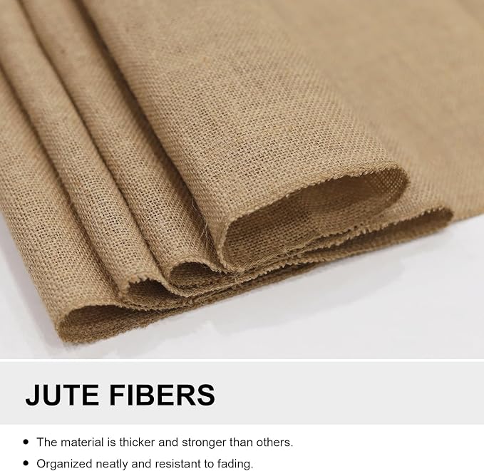 6 Pack Burlap Table Runners 12x108 Inch - Image 4