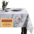 Maison d' Hermine Table Cloth Square Table 100% Cotton 60 x 60 Inches Fall Tablecloth Reusable Everyday Use for Thanksgiving Christmas Decorations Dining Farmhouse Party (Whitish Shabby Chique)