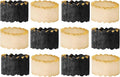 Rustic Epoxy Resin Napkin Rings, each 2x2x1 in., smooth finish, holiday dinners by CLEENTABLE