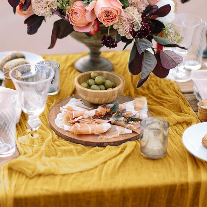 2 Pack Cheesecloth Table Runner 10Ft Christmas Gauze Boho Table Runners - Image 5