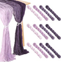 12 Pcs Gradient Purple Cheesecloth Gauze Table Runners | Boho Wedding Decor by Remagr